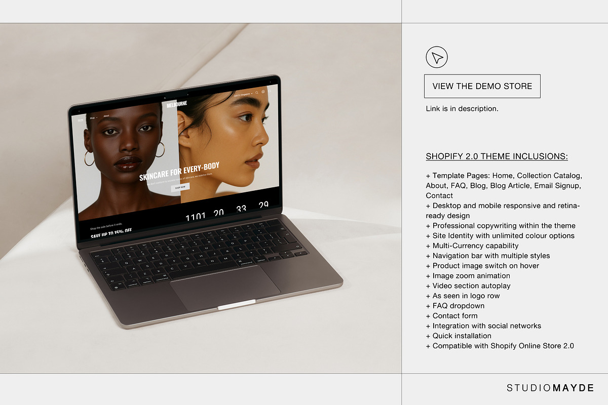 MELBOURNE 2.0 | Shopify Theme, a Websites & App Template by Studio Mayde (Photo 2 of 9)
