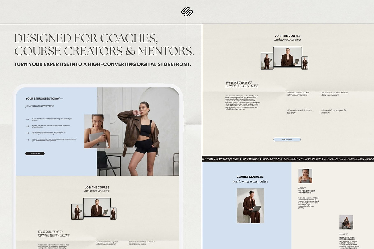 Squarespace Sales Page Template, a Squarespace Template by OliaMuseDesign (Photo 5 of 8)