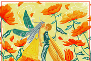 Fairy Under The Flowers, an Illustration by Arie Clares (Thumbnail 7 of 7)