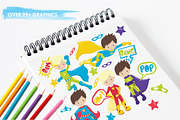 Super Hero illustration pack, an Illustration by PrettyBundles (Thumbnail 3 of 5)