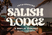Salish Lodge Display Typeface, a Serif Font by RantautypeStudio (Thumbnail 1 of 15)