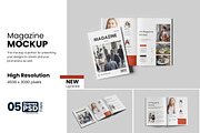Realistic Magazine Mockup, a Books & Magazine Mockup by bimockup (Thumbnail 1 of 6)