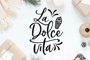 La Dolce Vita SVG DXF PNG EPS