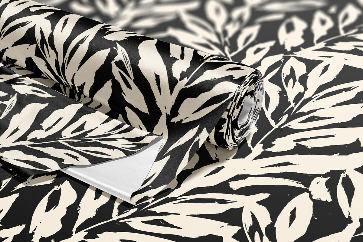 Hand Painted Leaves, a Pattern Graphic by MalyskaStudio (Photo 6 of 13)