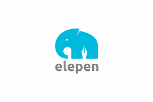 Elephant Pen Logo Template, a Branding & Logo Template by yopie