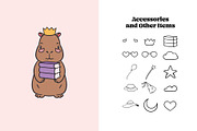 Capybara Days for Procreate, a Brush Add-On by Pencil Twist (Thumbnail 4 of 9)