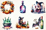 Halloween Wine Tasting Clipart, an Illustration by DreamCafeArt (Thumbnail 4 of 5)