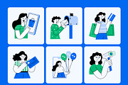 Shopping Illustration Art, a Person Illustration by Vectors Market (Thumbnail 7 of 9)