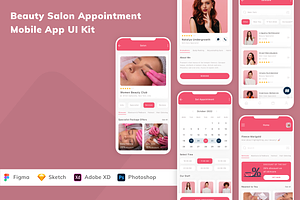 Beauty Salon Appointment App UI Kit