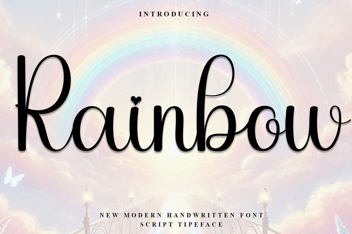 Rainbow, a Handwritten Font by InermediaSTUDIO (Photo 1 of 8)