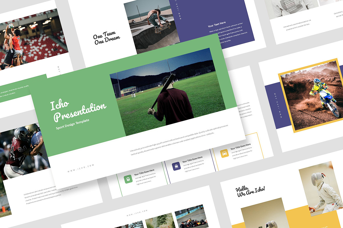 Icho : Sports Pitch Powerpoint, a Presentation Template by Punkl Camp (Photo 1 of 16)