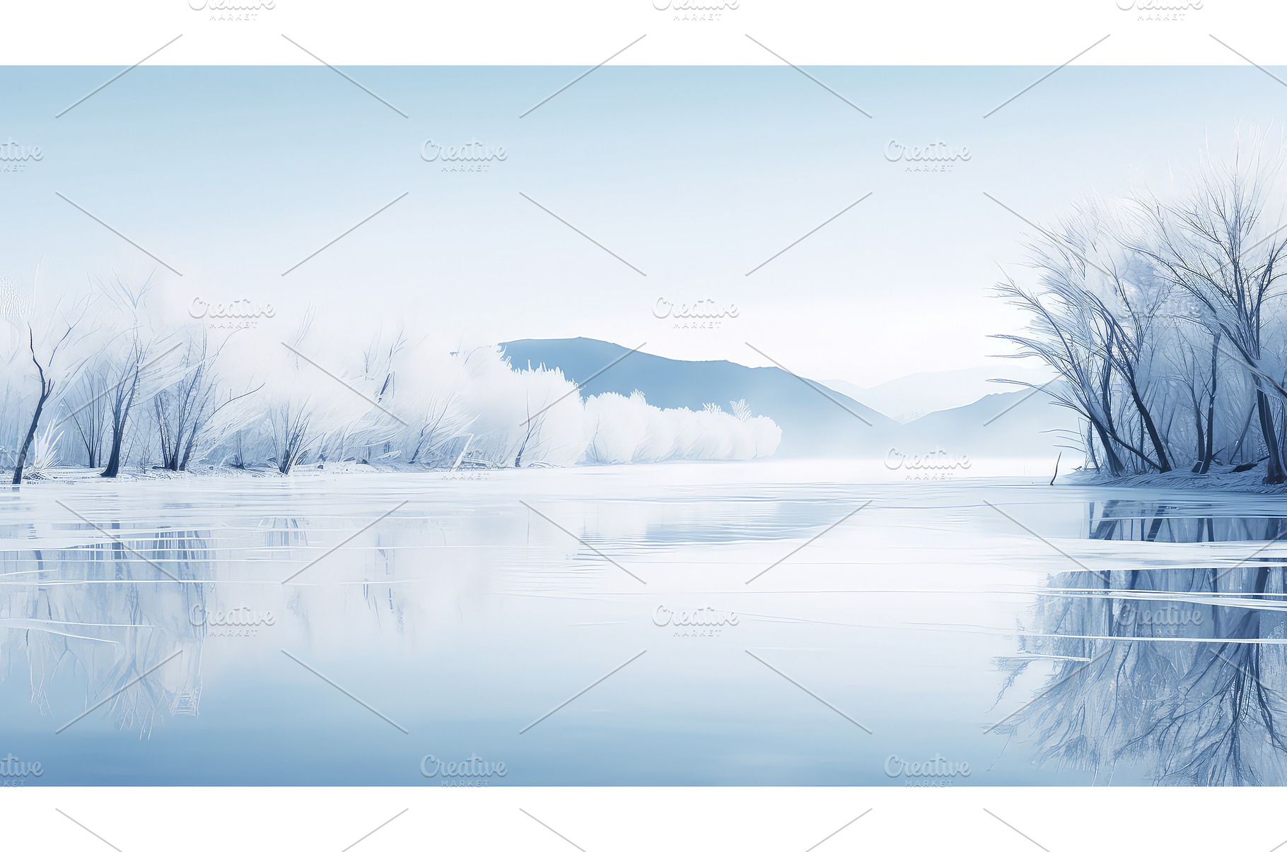cool blue ice background ai, a Nature Photo by pikepicture
