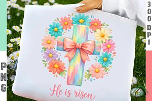 Boho Christian Easter Png, an Illustration by Craft Nest
