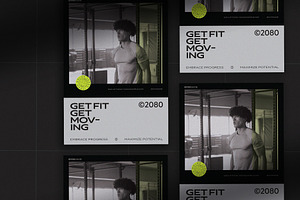 Gym/Fitness Poster, a Poster Template by wavebreak