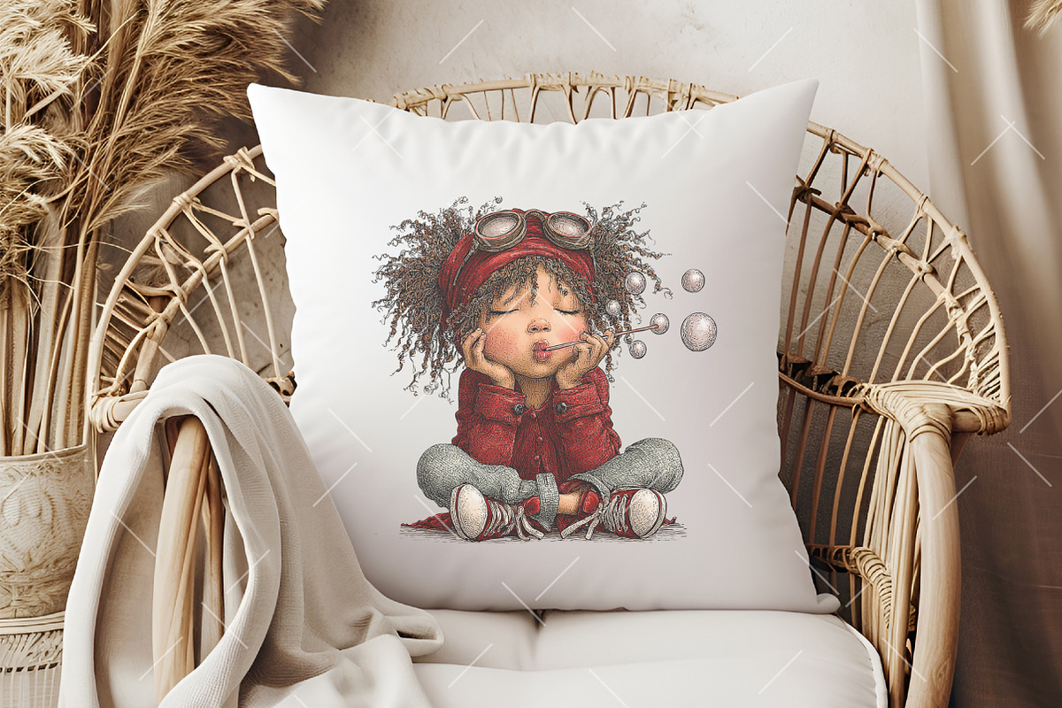 Whimsical Summer Kids Clipart, an Illustration by OK Design (Photo 6 of 6)