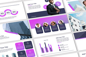 Purple Theme Powerpoint Template