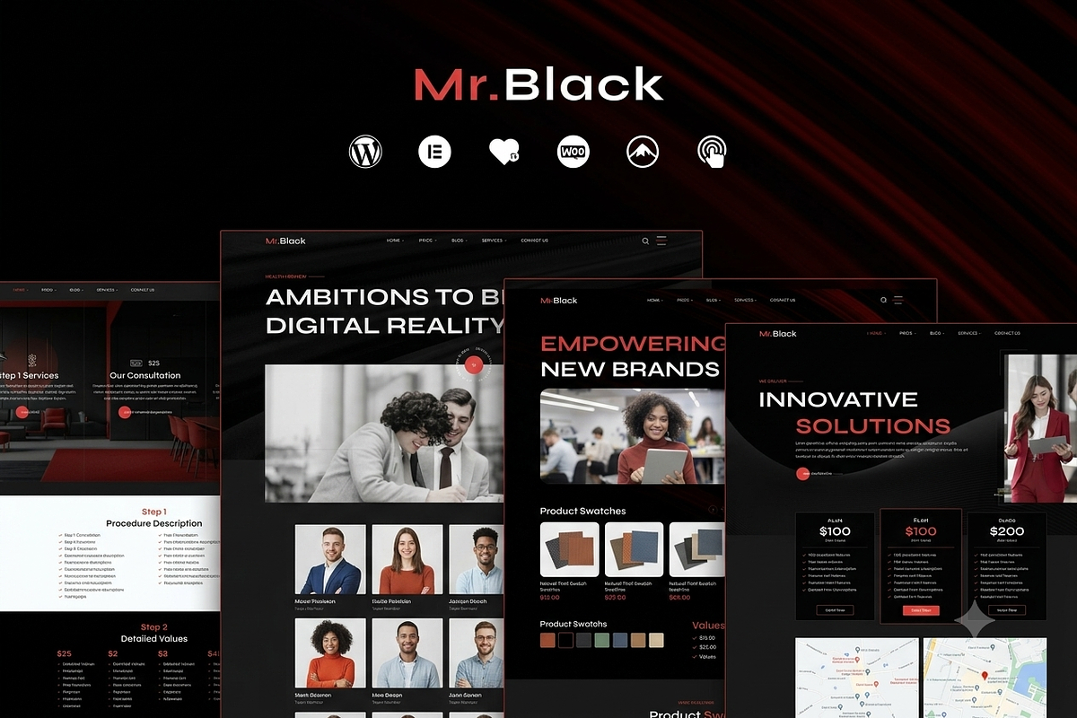 Mr.Black - Business WordPress Theme, a WordPress Template by ThemesRain (Photo 1 of 3)