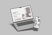 Macbook and iPhone Mockup, a Mac Mockup by lamorastudio (Thumbnail 2 of 11)