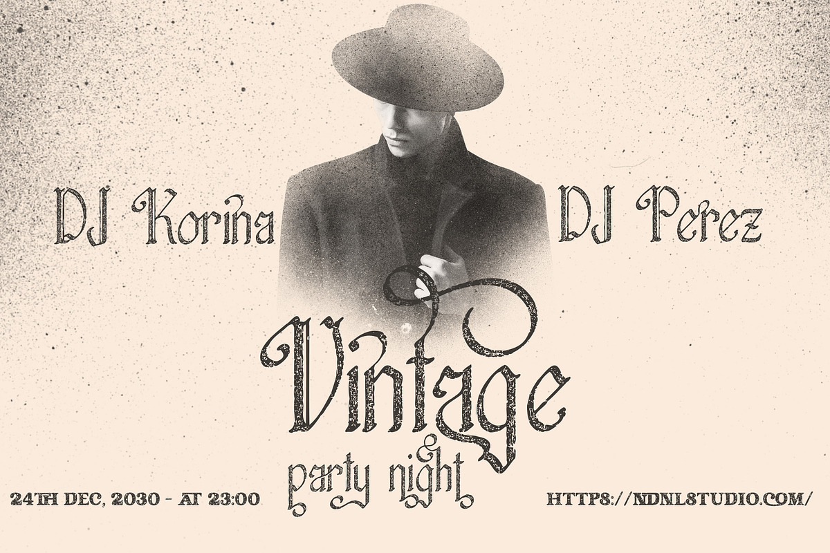 Palyrin – Blackletter Font Family, a Blackletter Font by NDNL Studio (Photo 10 of 14)