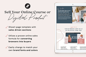 Showit Sales Landing Page Coach