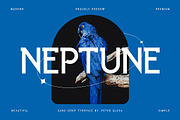 Neptune - Futuristic Font, a Sans Serif Font by MIIM (Thumbnail 1 of 5)