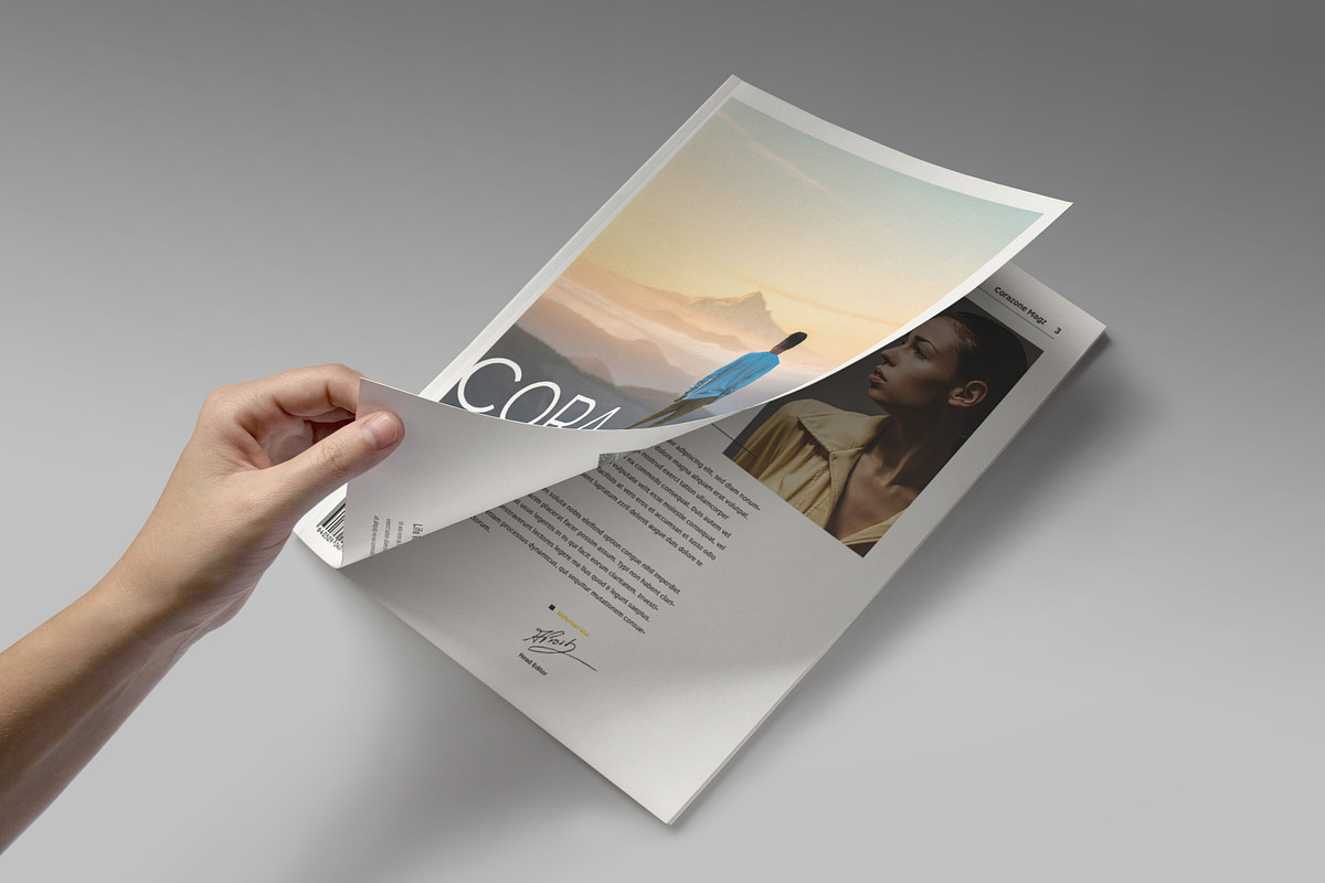 Corazone Magazine (2017 Edition), a Magazine Template by Bokuto (Photo 2 of 17)