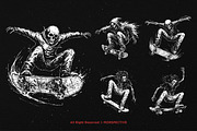 10 Bundle Dark Art Skull Skate Trick, an Illustration by Morspective (Thumbnail 5 of 7)