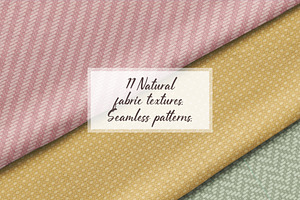 Fabric textures. Seamless patterns