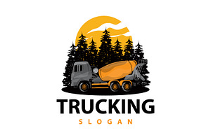 Truck logo heavy vehicle mining, a Branding & Logo Template by Maylianaw28