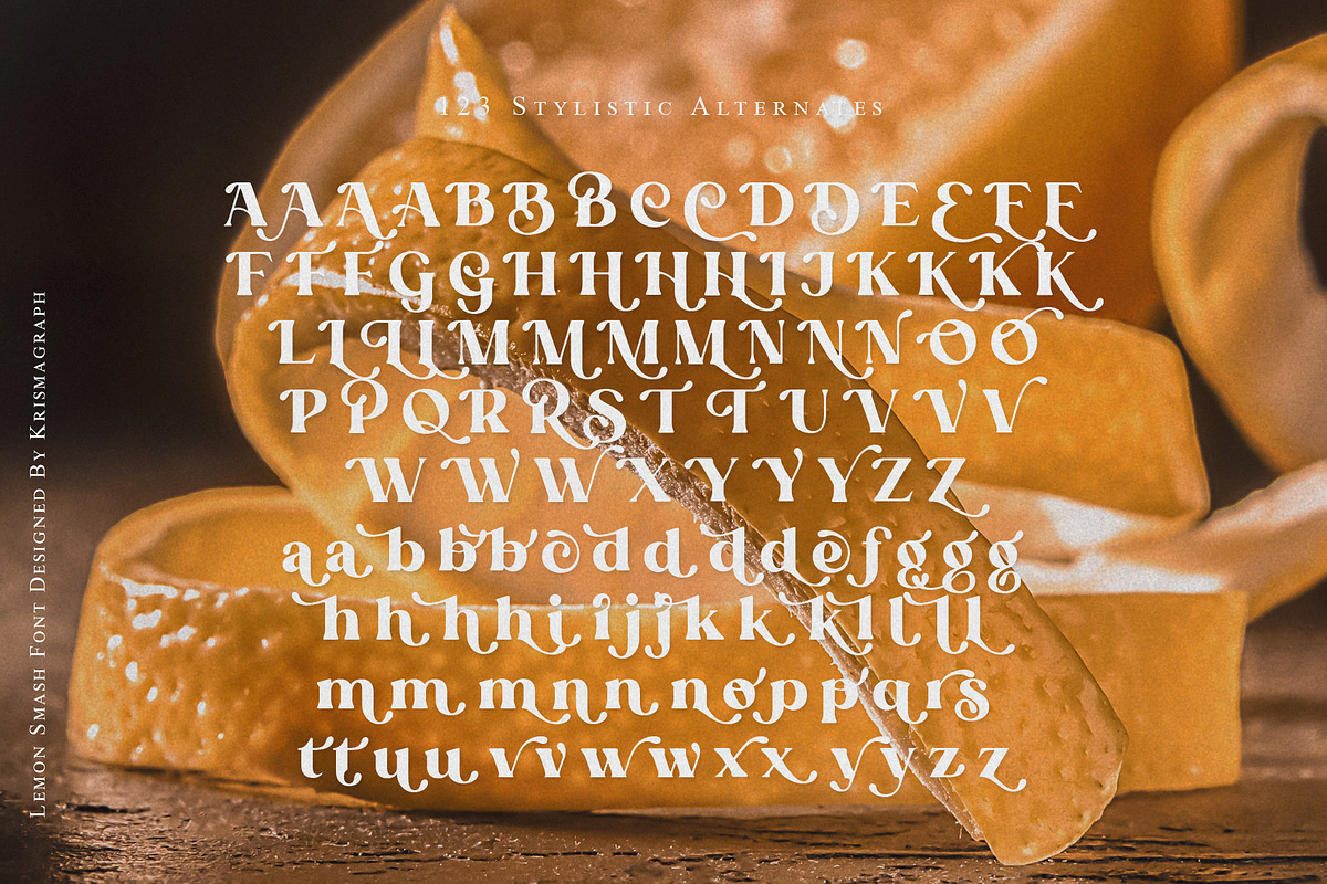 Lemon Smash | Modern Retro Serif, a Serif Font by Krismagraph (Photo 11 of 14)