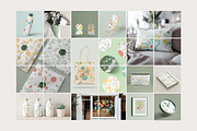 Collection of floral symbols, vector, a Pattern Graphic by AnneCeline (Thumbnail 5 of 6)