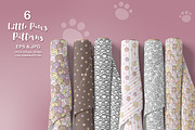Little Paws Seamless Patterns Set, a Pattern Graphic by DrawStudio1988 (Thumbnail 2 of 10)