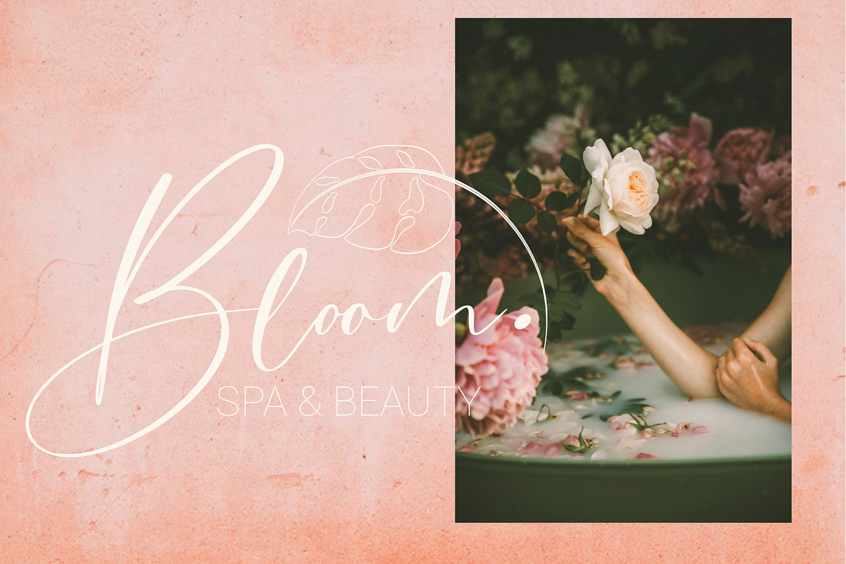Bomtrys Script Font & Illustrations, a Script Font by CallMeStasia (Photo 6 of 13)