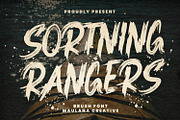 Sortning Rangers Brush Font, a Handwritten Font by Maulana Creative (Thumbnail 1 of 7)