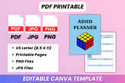 ADHD Planner Kdp Interior, a Social Media Template by Coco Bloom (Thumbnail 4 of 7)