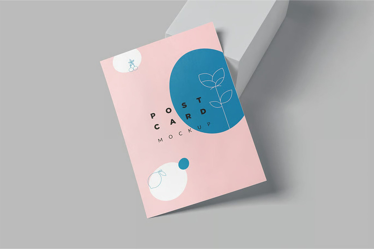 Luxury Post Card Mockup, an Advertising Mockup by megostudi0 (Photo 2 of 6)