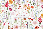 Watercolor Flower -GARDEN WILDFLOWER, a Decorative Illustration by Beigetime (Thumbnail 1 of 15)