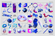 3D GALAXY BLUE Objects, an Object Graphic by angelainthefields (Thumbnail 2 of 11)