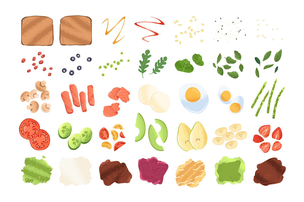 Sandwich constructor, food set, a Food Illustration by Good Studio (Photo 2 of 3)