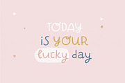 Rainbows | fun handwritten font, a Script Font by Point and Poem (Thumbnail 2 of 6)