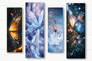 Butterfly Printable Bookmarks, an Illustration by Watercolor design (Thumbnail 2 of 4)
