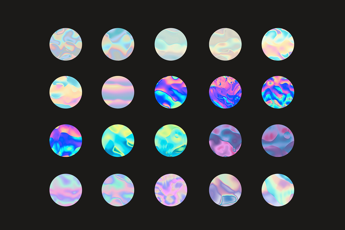 20 Holographic seamless textures, a Texture Graphic by Pykhtik Design Shop (Photo 2 of 4)
