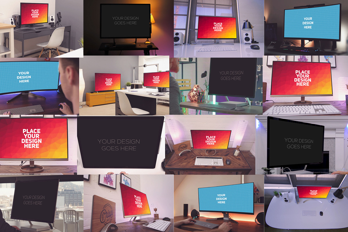 100 PSD Monitor Mockup, a Mockup by Laura (Photo 9 of 13)
