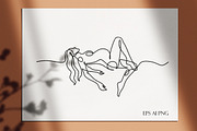 Pregnant woman line art, a Healthcare Illustration by velychko.ua (Thumbnail 11 of 11)