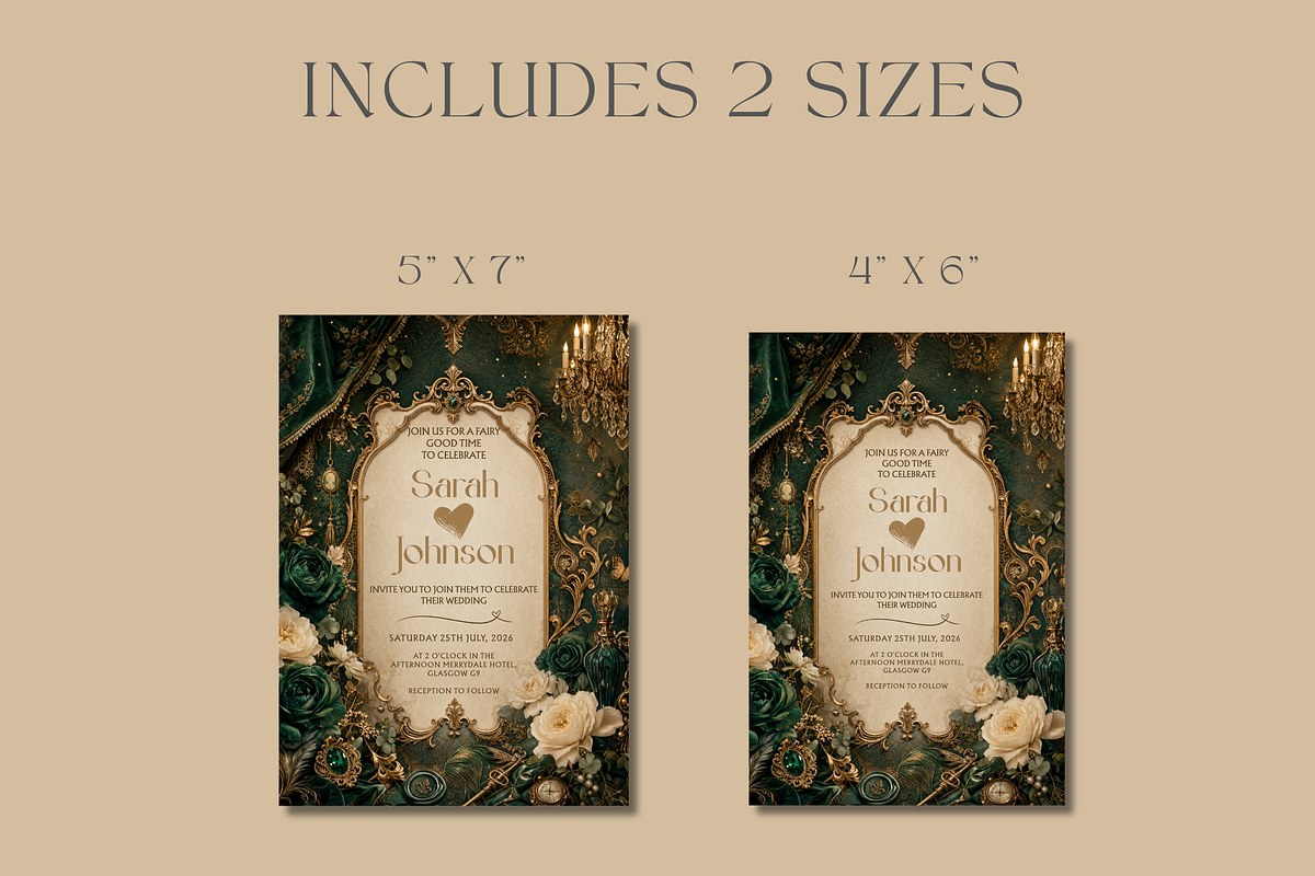 Luxury Wedding Invitation Template, an Invitation Template by InvitingStorys (Photo 7 of 12)