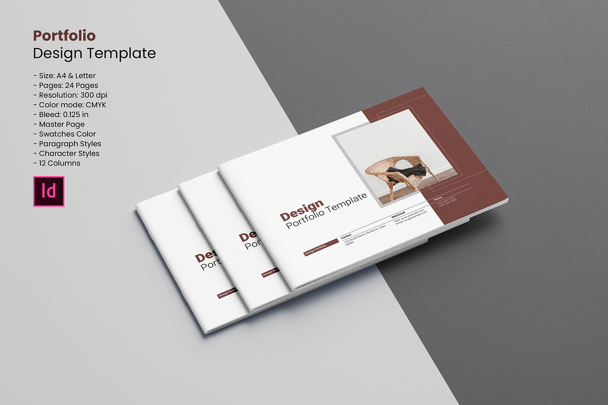 Design Portfolio Template, a Brochure Template by Template Shop (Photo 1 of 14)