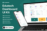 Academic - Edutech Dashboard UI Kit, an UI Kit Template by Lumina_ui_ux202 (Thumbnail 1 of 7)