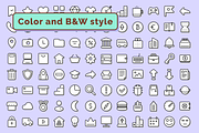 Marshmallow icons, an Outline Icon by Amazing Custom Icons (Thumbnail 3 of 6)