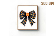 Halloween Season Coquette Bow PNG, an Illustration by Libby Wishes (Thumbnail 4 of 6)