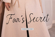 Fans Secret, a Script Font by Realtype (Thumbnail 1 of 8)
